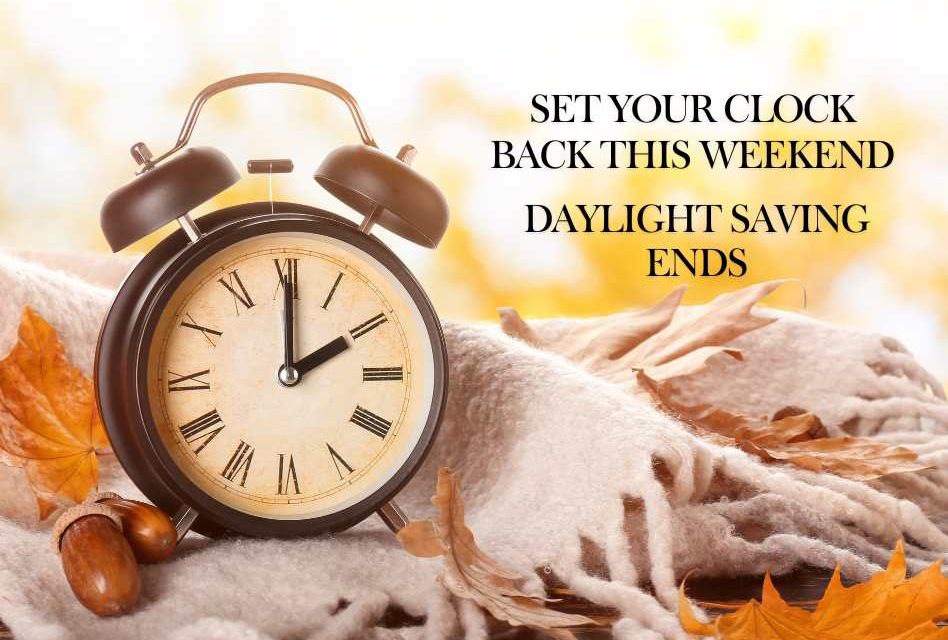 DAYLIGHT SAVINGS END